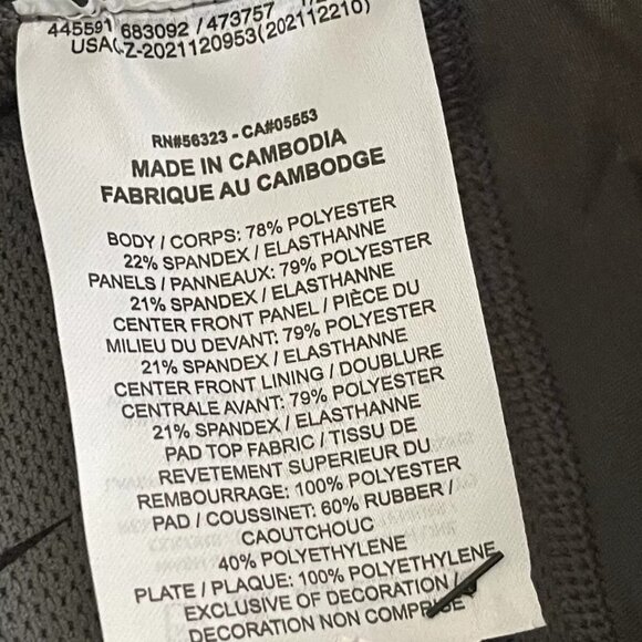 Nike Men’s Size L & 2XL Pro Hyperstrong Football Padded Tights Grey AQ07… - Picture 4 of 7